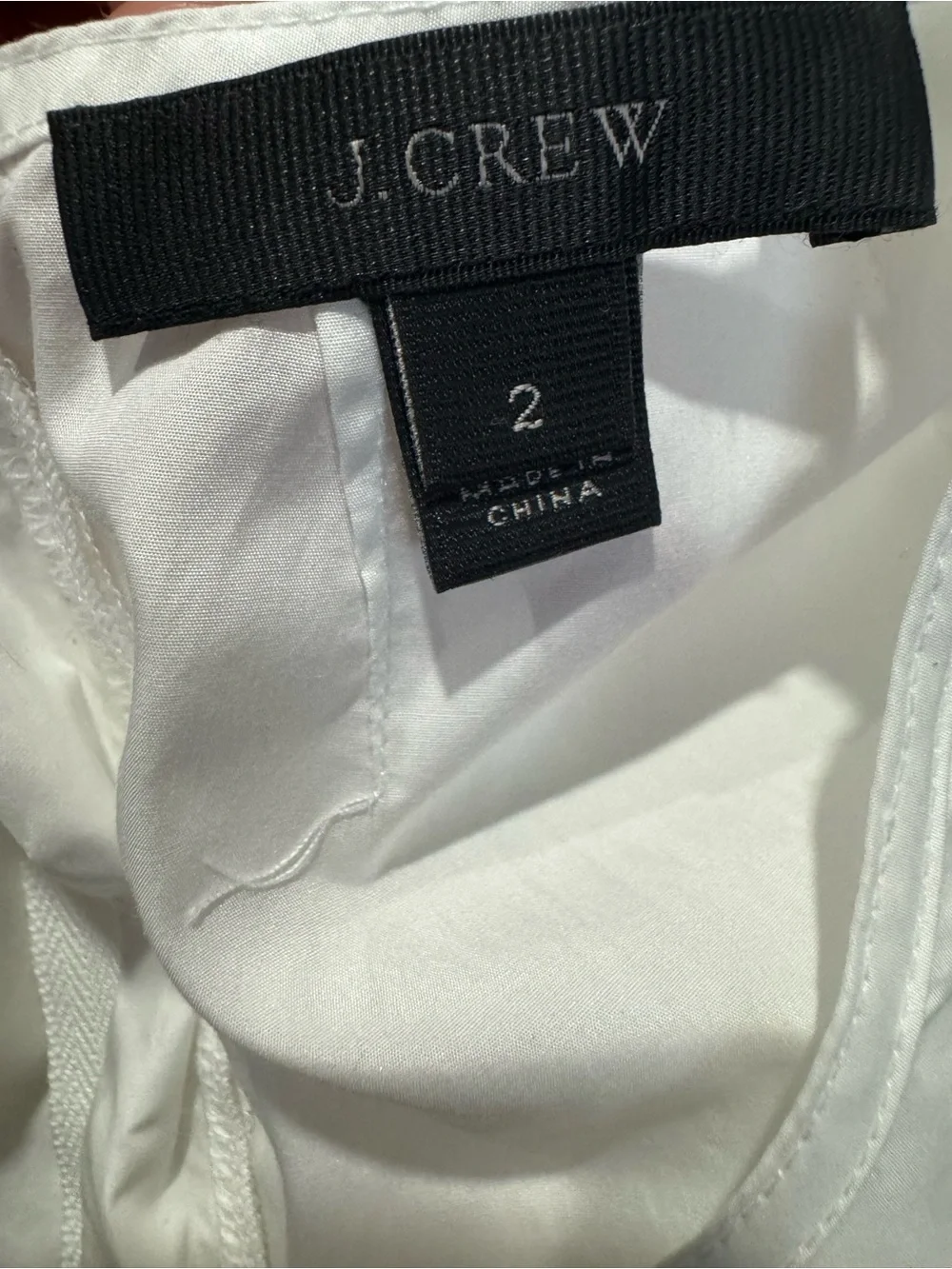 J. Crew Cream Sleeveless Camisole with Taupe Floral Appliqués